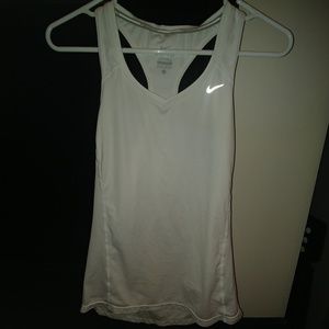 White Nike Running Top